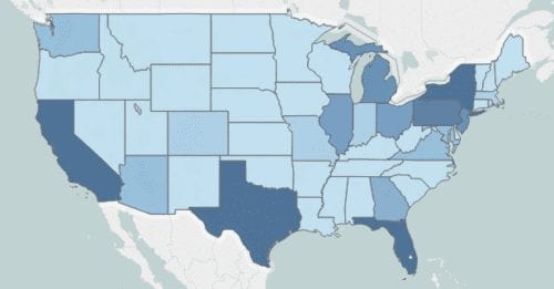 Ecco una mappa di dove Payless ShoeSource, uno dei più grandi negozi di scarpe del paese, chiude i negozi 2,500 ...