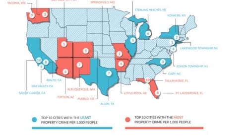 Top 10 cities with the most property crime: Salt Lake City, UT Springfield, MO…