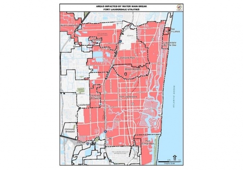 # ** To investors in Ft. Lauderdale: 220 A thousand houses are cut off from water following a pipe explosion.