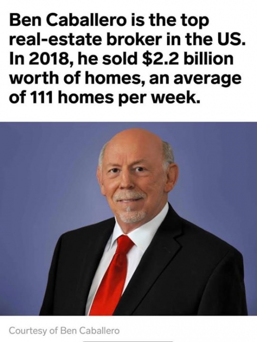 So who is Bob Caballero? It turns out he is a real estate man in the 1 number in the United States. he…