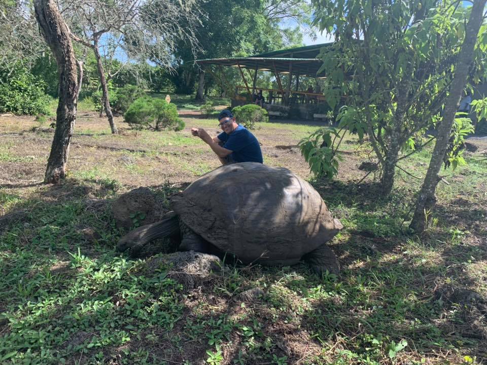 Trying a turtle residence in Galapagos. What's wrong? Living for 400 year, no mortgage, no loans and property taxes, food ...