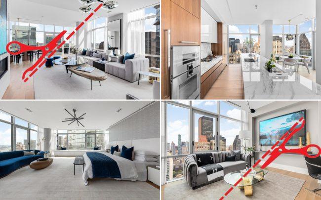 This seven-story $53M penthouse has been broken up into six units. The first just hit the market for $16M.