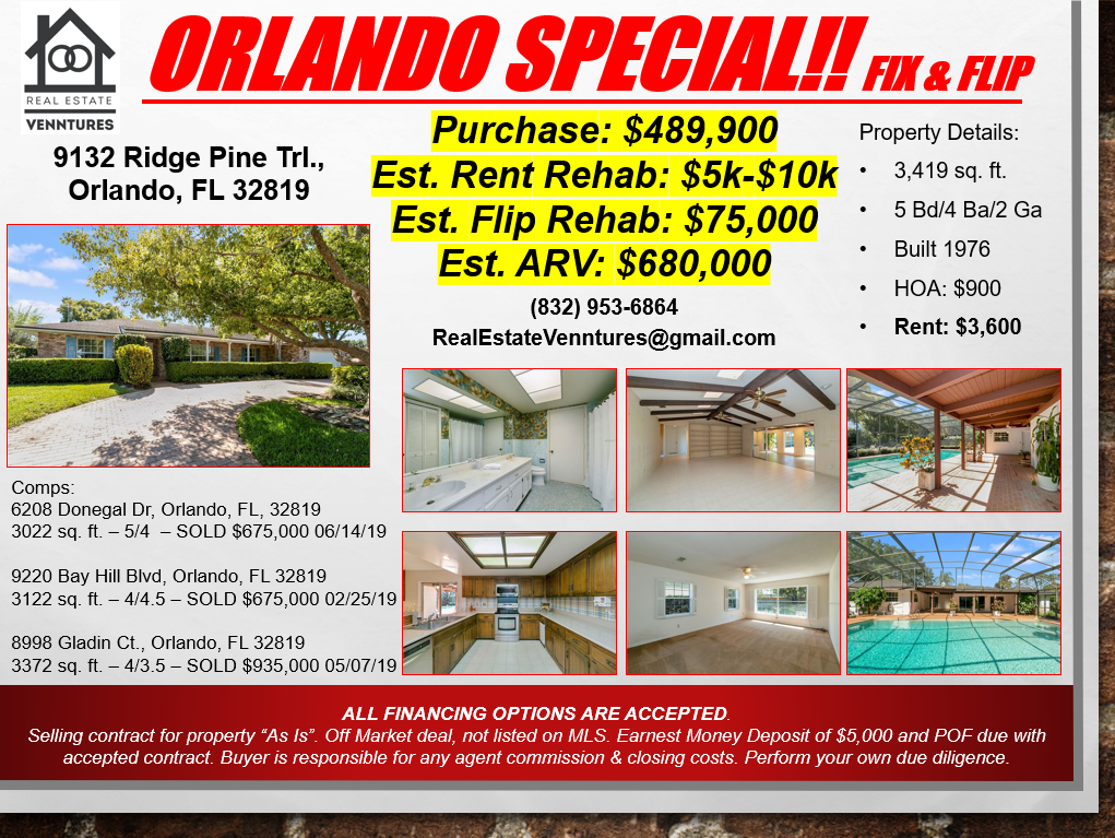 מחיר נדיר במחיר נמוך ב- Bay Hill !!!
 9132 Ridge Pine Trl., אורלנדו, FL 32819
 פו ...