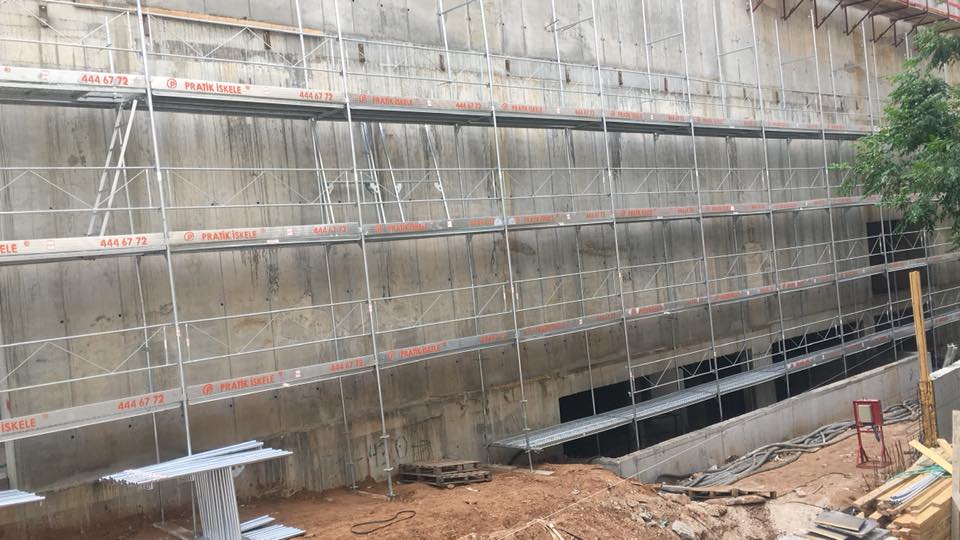 סוף לתאונות בעבודות הבניין !!! פרוייקט ראשון שלנו עם הפיגום בעל תו התקן האירופאי...