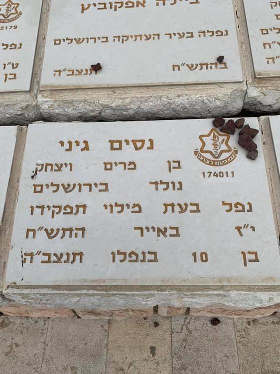 Exciting - This is how we built a country: The grave of the youngest IDF cavalry Nissim Guinea