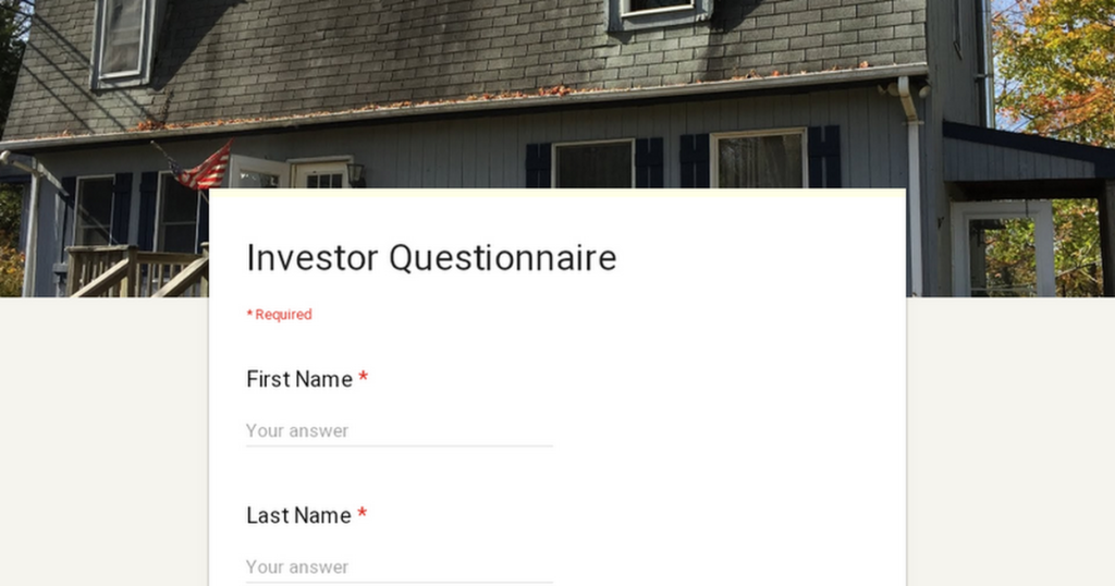 Questionnaire investisseur