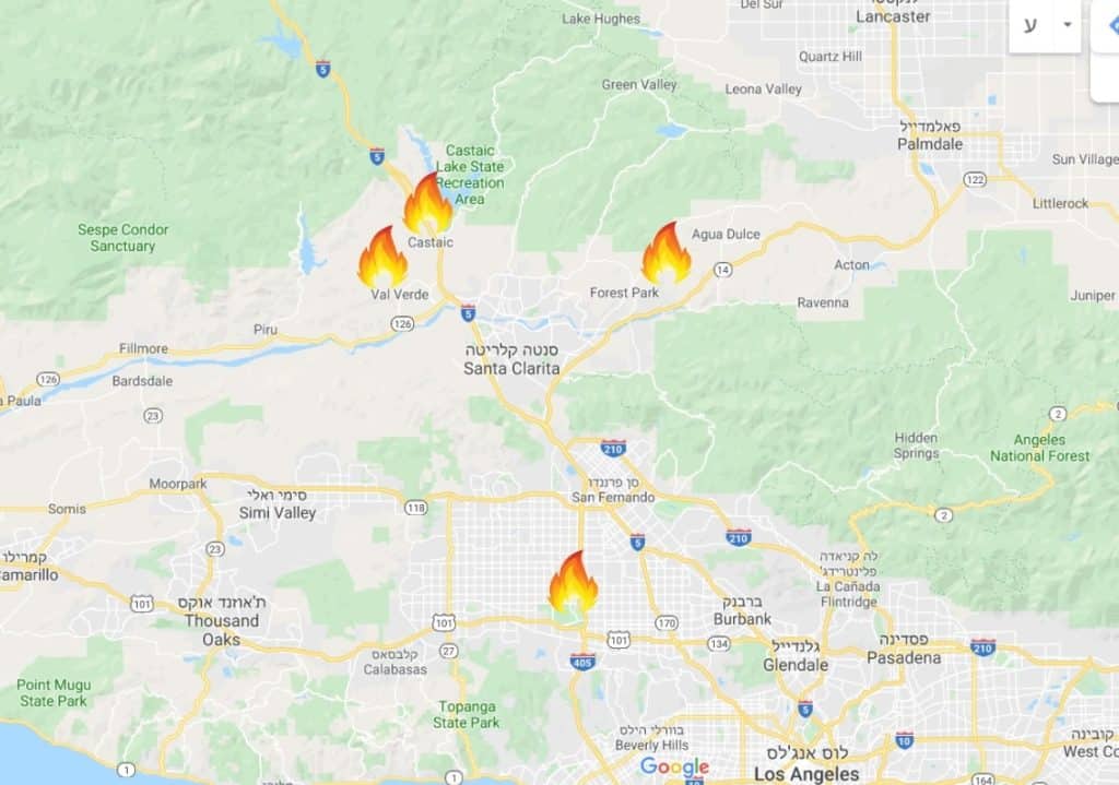 אולי זה הזמן להשקיע שם?! 
האש הגיעה ללוס אנג'לס: 4 שריפות פרצו בצפון המחוז,...