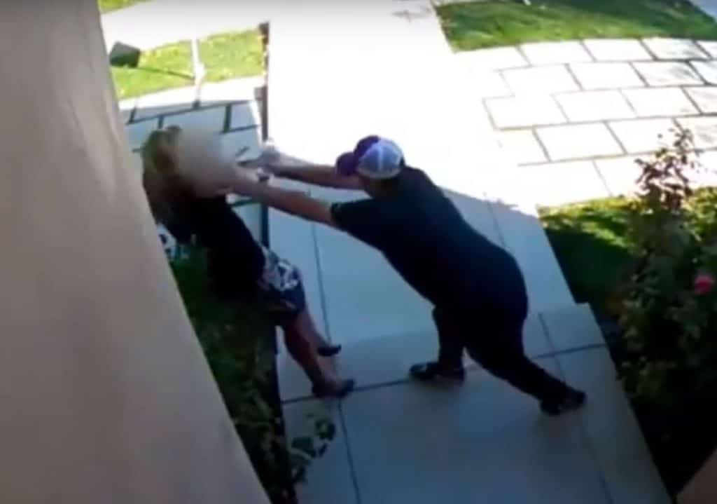 In the heart of Los Angeles: A real estate agent was attacked during an open house. A security camera in ...