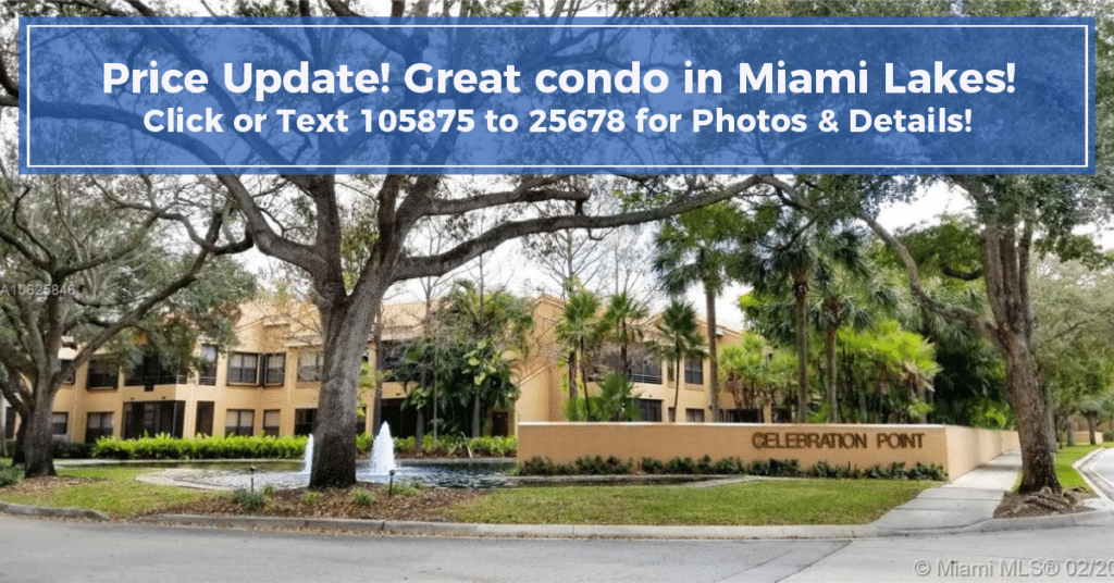 Reduced Price - Miami Lakes