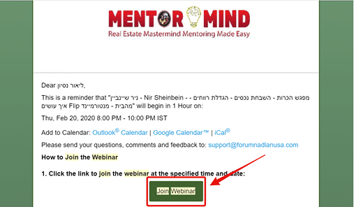 Another Hour Rising - Explanation to Enter the Webinars - Mentorminded by Nir Shinbi ...