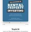 Image may contain: text that says '19:03 Library BiggerPockets Presents... THE AUDIOBOOK ON RENTAI PROPERTY INVESTING How ein ncome throug smart teinvesting. Brandon Turner w 0:06 -0:16 Track 24 ook on Rental Property Investing 4기) 1x'