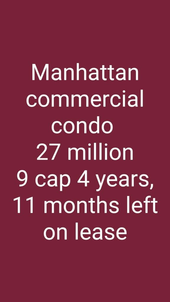 Last Friday, I posted a deal for 26 housing units in Manhattan that is now being sold in Caprite 9. Until ...