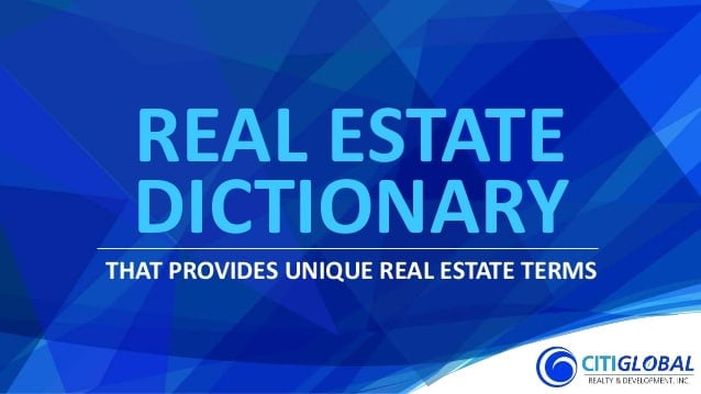 Dictionary of Real Estate Concepts and Real Estate Abbreviations in English ARV - After-Repaired Value CCIM - Certif ...