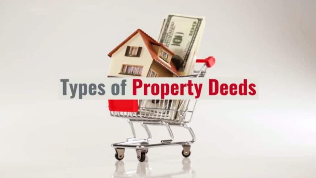 Types of deeds "Let's talk a little about deeds. Okay, we decided ...