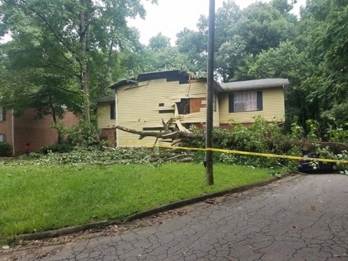New Post: Hey friends, a property in Atlanta was damaged in the roof and side walls as a result of collapsed trees. damage…
