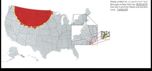 ¿Creería que la pequeña ciudad de Nueva York es el hogar de un millón de personas más que toda la Zona Roja?