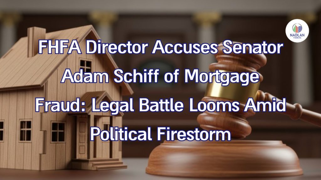 مدير FHFA يتهم السيناتور آدم شيف بالاحتيال على الرهن العقاري: معركة قانونية تلوح في الأفق وسط عاصفة سياسية