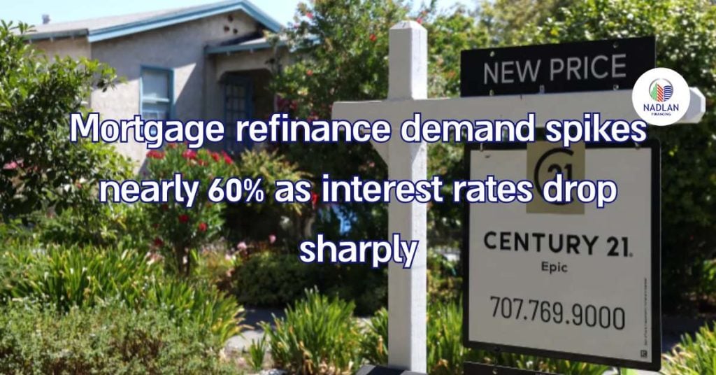 Efterfrågan på refinansiering av bolån ökar med nästan 60 %