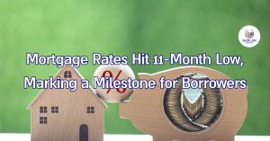 Las tasas hipotecarias alcanzan su nivel más bajo en 11 meses