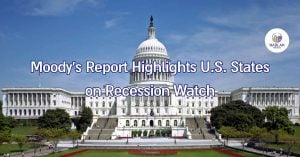 В отчете Moody's особое внимание уделяется штатам США, находящимся под угрозой рецессии