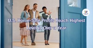 Las ganancias por ventas de viviendas en EE. UU. alcanzan su nivel más alto en más de un año
