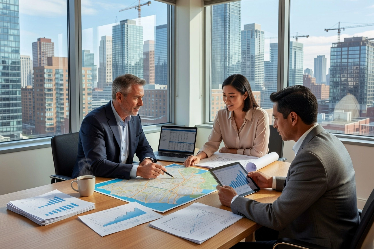 Professional image illustrating Conducting a Real Estate Market Analysis