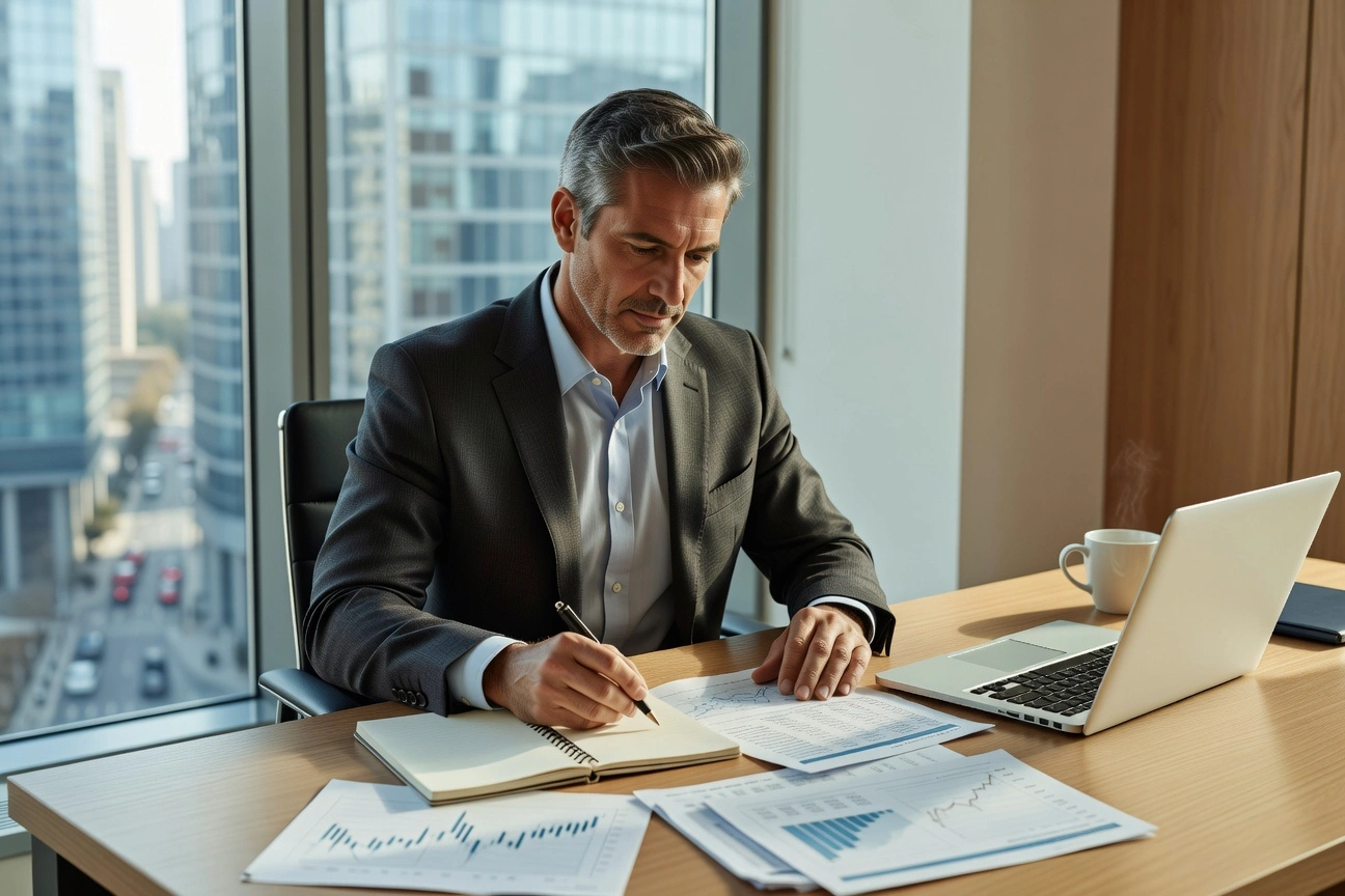 Professional image illustrating Analyzing Market Trends for Smarter Investments