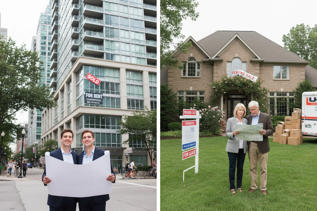 Professional image illustrating Common Misconceptions in Urban vs Suburban Real Estate