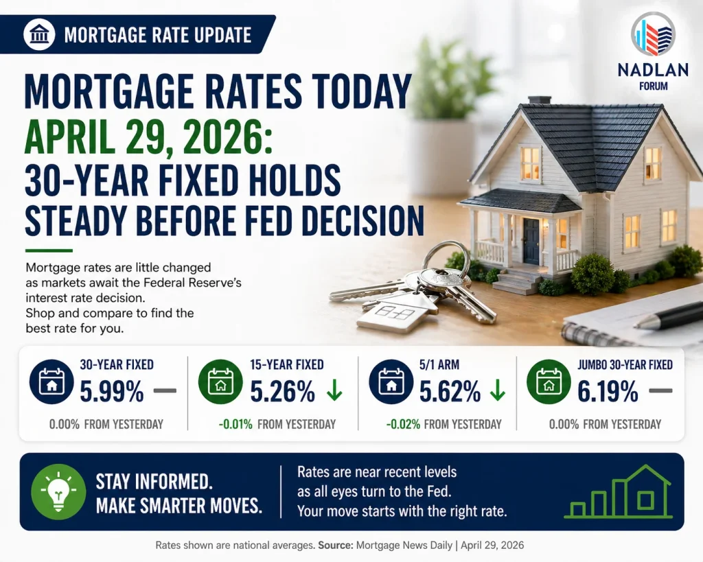 mortgage rates today April 29 2026