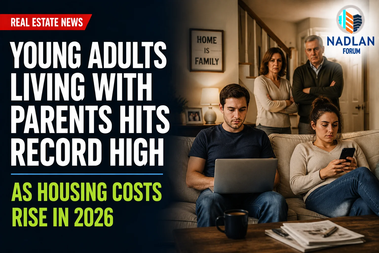 young adults living with parents housing
