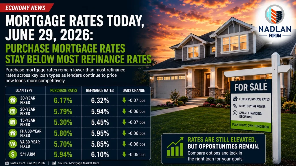 mortgage rates today June 29 2026