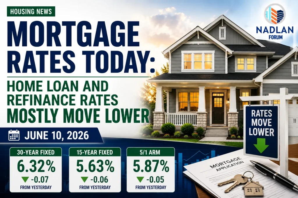 Mortgage rates today June 10 2026