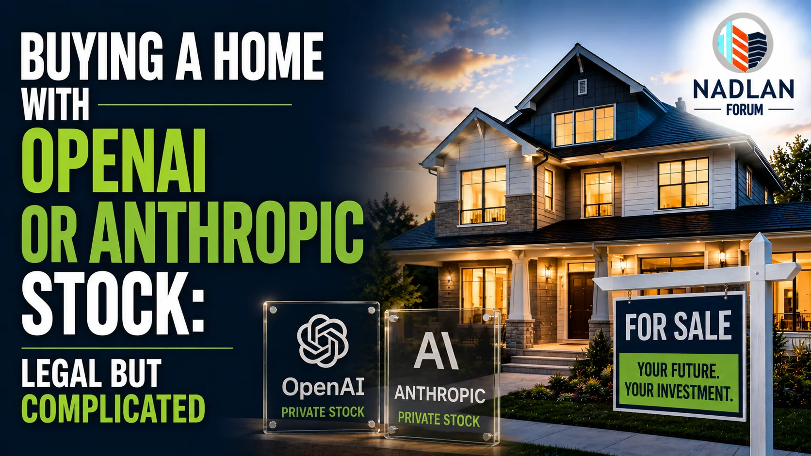 buy home with pre-IPO stock