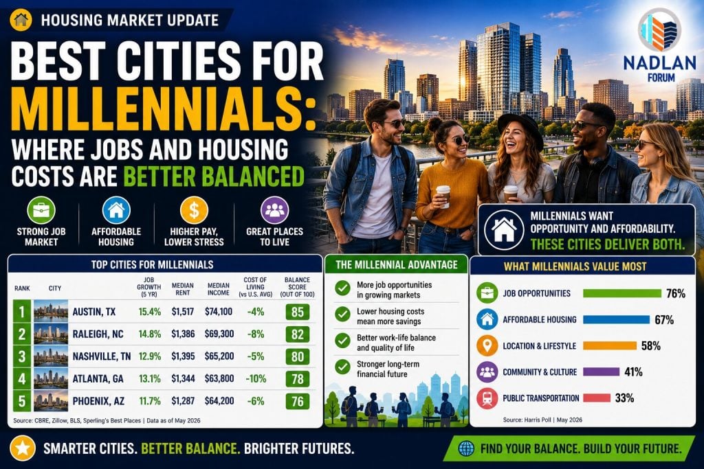 Best cities for millennials