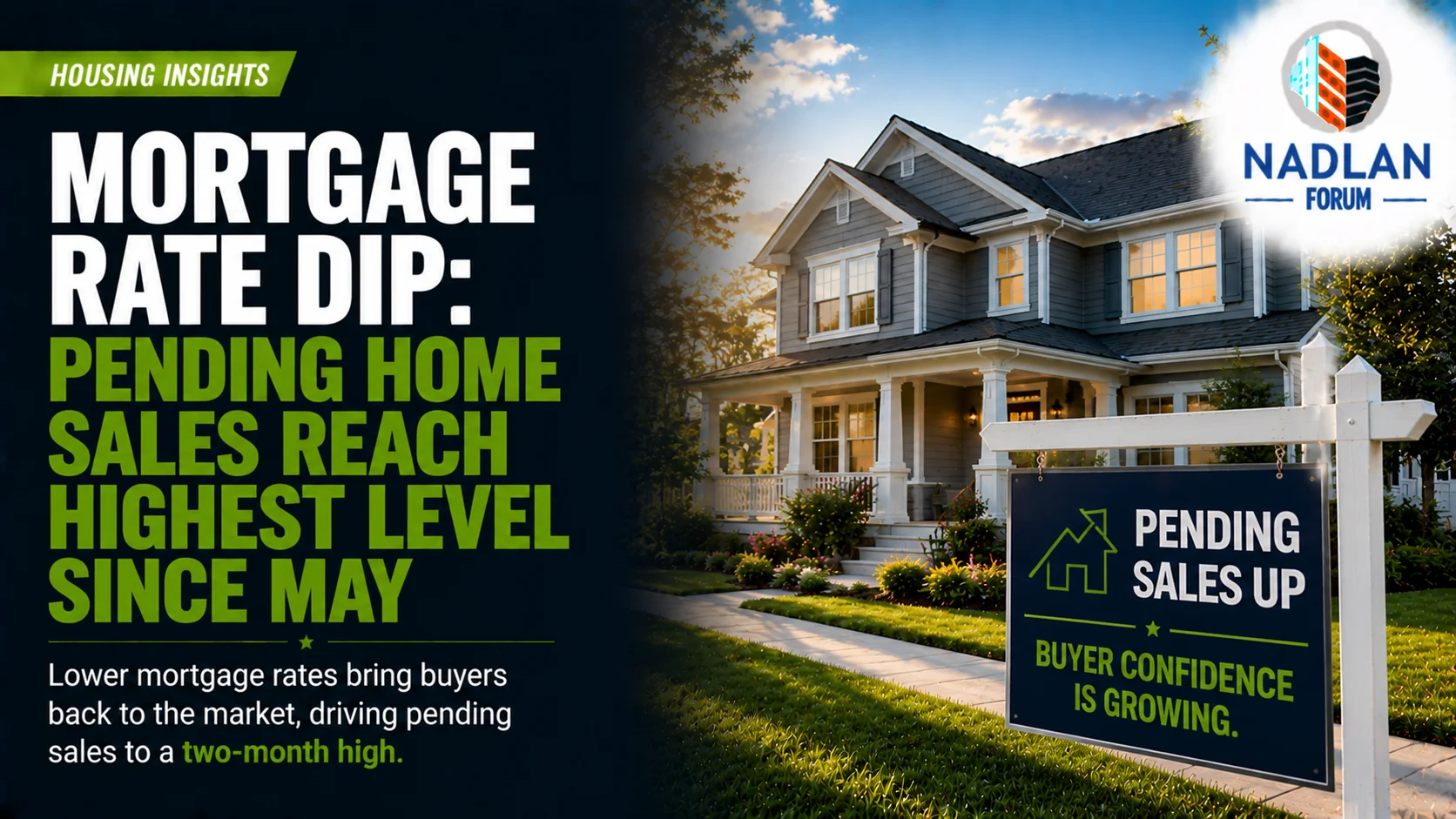 Mortgage Rate Dip Pending Home Sales